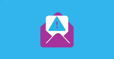 The image shows an email with scam alert.