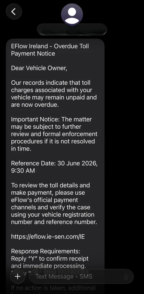 Scam example